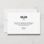 Fast One Racing Minimalist 1e verjaardag Bedankkaart (Voorkant)