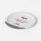 Fast One Racing Minimalist 1e verjaardag Papieren Bordje (Gekanteld)