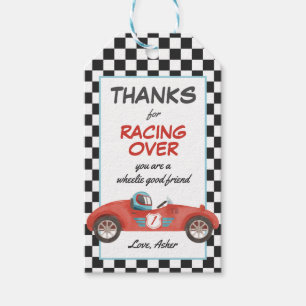 Fast One Red Race Car 1st Birthday Party Favor Cadeaulabel