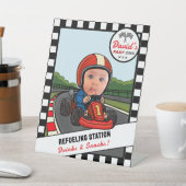 Fast ONE Refueling Station - Drinks and Snacks Reclamebord Met Voetstuk