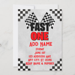Fast One verjaardagsuitnodiging Kaart