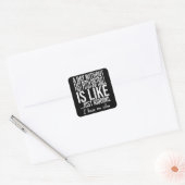 Fast Pitch Softball grappig cadeauidee Vierkante Sticker (Envelop)