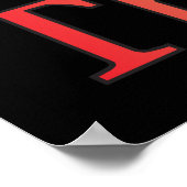 Fast Pitch Softball Versie 1 Poster (Hoek)