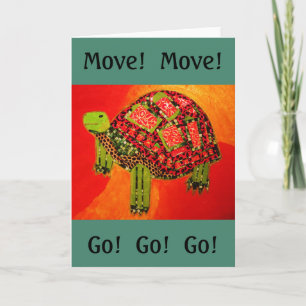 Fast Turtle Wenskaart Kaart