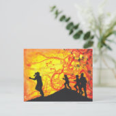 Fast Zombies Dark Art Horreur peinture art carte p (Debout devant)