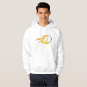 Fastball Flame Baseball Sports Hoodie (Voorkant volledig)