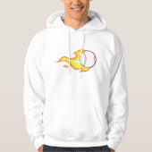 Fastball Flame Baseball Sports Hoodie (Voorkant)