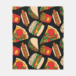 Fastfood Fiesta:  patroonisolatie Fleece Deken