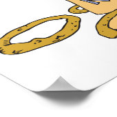 fastfoodkant van de uienringen poster (Hoek)