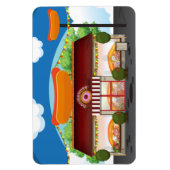 Fastfoodrestaurant Cartoon Magneet (Verticaal)