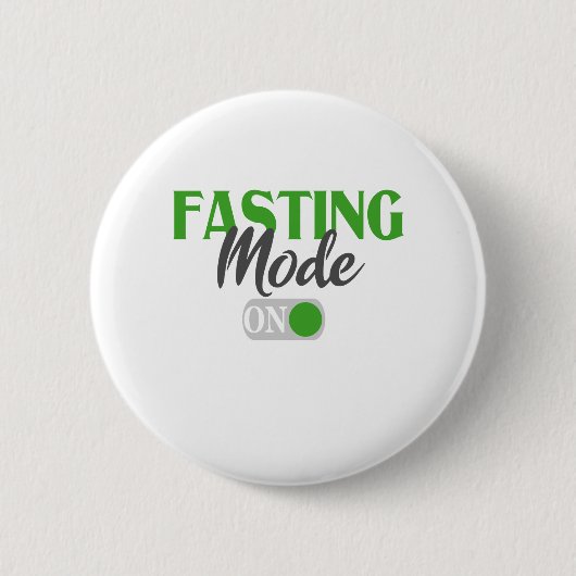 Fasting Mode op Funny Ramadan kareem Gift Ronde Button 5,7 Cm (Voorkant)