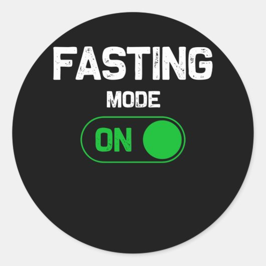 Fasting Mode op Ramadan Fasting Muslim Ramadan Ronde Sticker (Voorkant)