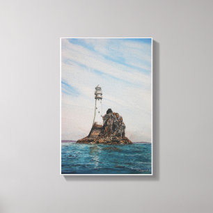 Fastnet Lighthouse, Cork, Ierland Canvas Afdruk