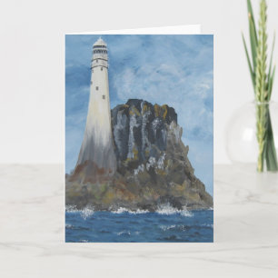 Fastnet-vuurtoren, Ierland Lege wenskaart Kaart