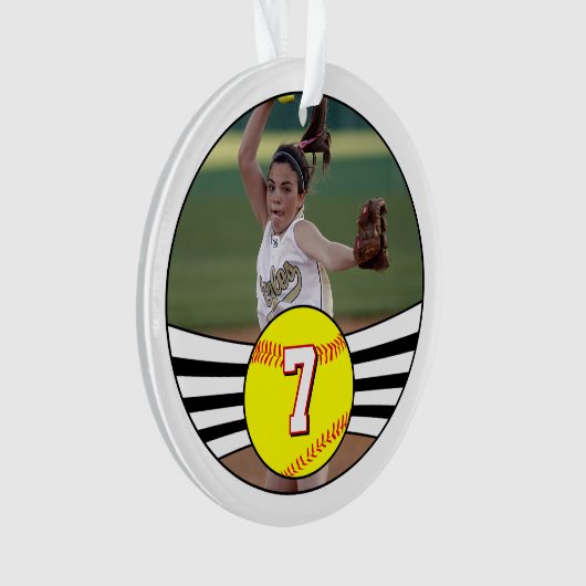 Fastpitball Softball Custom Player Numéro et photo (devant)