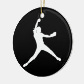 Fastpitch Ornament met naam Black (Links)