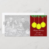 Fastpitch Softbal Kerstkaart (Voorkant / Achterkant)