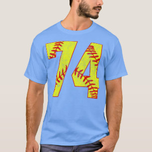 Fastpitch Softbal Nummer 74 74 Softbal Shirt Jer