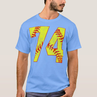 Fastpitch Softbal Nummer 74 74 Softbal Shirt Jer