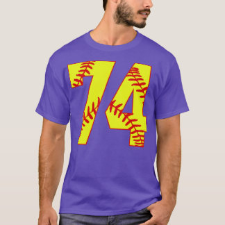 Fastpitch Softbal Nummer 74 74 Softbal Shirt Jer