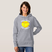 Fastpitch Softball Aangepaste teamnaam Sport Women Hoodie (Voorkant volledig)