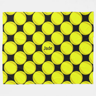 Fastpitch Softball Blanket Fleece Deken