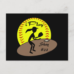 Fastpitch Softball Briefkaart