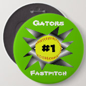 Fastpitch Softball Button (Voorkant /achterkant)