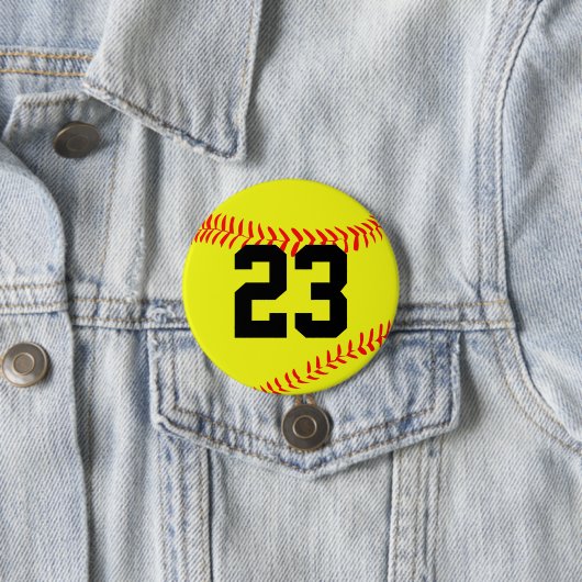 Fastpitch Softball  Button Pin (In situ)