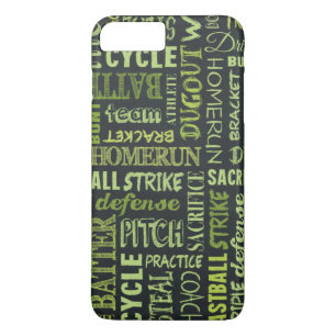 Fastpitch Softball Chalkboard Termen iPhone 8 Plus / 7 Plus Hoesje