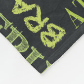 Fastpitch Softball Chalkboard Termen Fleece Deken (Hoek)