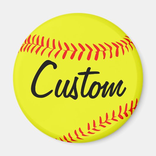 Fastpitch Softball Custom Magnet Magneet (Voorkant)