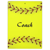 Fastpitch Softball-klembord Klembord (Achterkant)