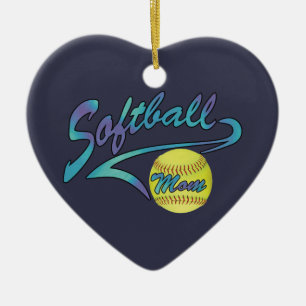 Fastpitch Softball Ma Athletic Tail Keramisch Ornament