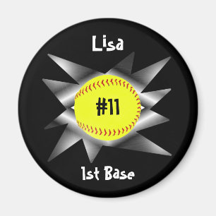 FastPitch Softball Magnet Magneet