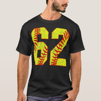 Fastpitch Softball Nummer 62 62 Softball Shirt Jer