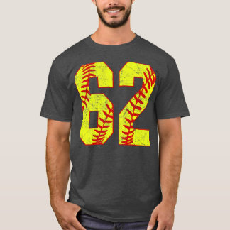 Fastpitch Softball Nummer 62 62 Softball Shirt Jer