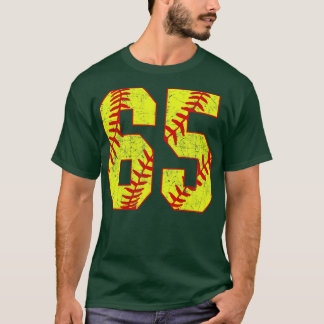 Fastpitch Softball Nummer 65 65 Softball Jersey U T-shirt
