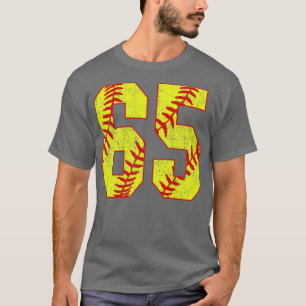 Fastpitch Softball Nummer 65 65 Softball Jersey U T-shirt