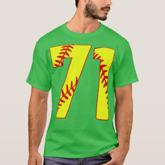 Fastpitch Softball Nummer 71 71 Softball Jersey U T-shirt