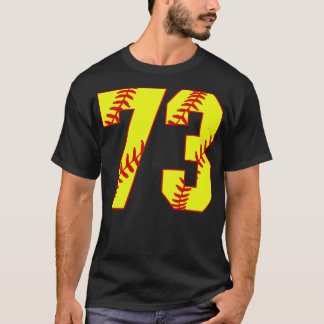 Fastpitch Softball Nummer 73 73 Softball Jersey U T-shirt