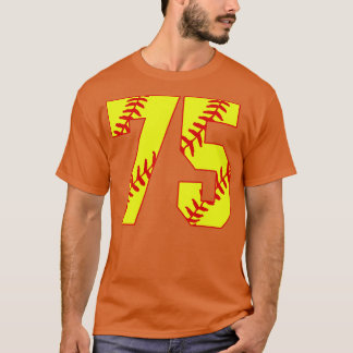 Fastpitch Softball Nummer 75 75 Softball Jersey U T-shirt