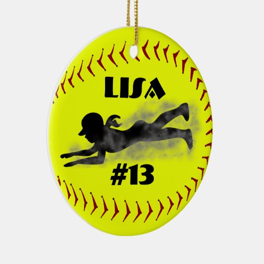 Fastpitch Softball Ornament (Rechts)