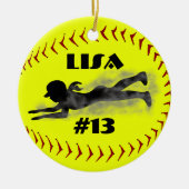 Fastpitch Softball Ornament (Voorkant)