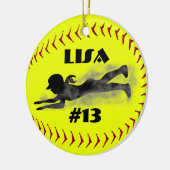 Fastpitch Softball Ornament (Links)