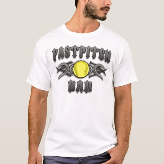 Fastpitch Softball Pap Tribal T-shirt (Voorkant)