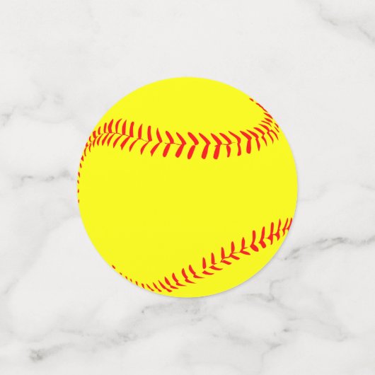 Fastpitch Softball Party Table Confetti (Petit recto)