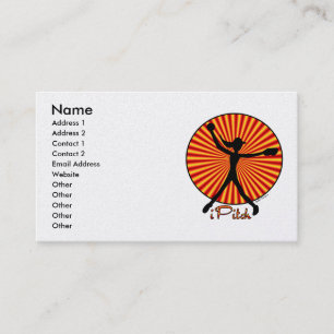 Fastpitch Softball Pitcher's handelskaart Visitekaartje