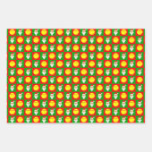 Fastpitch Softball Player Kerstkerstkerstkerstkers Inpakpapier Vel (Voorkant)