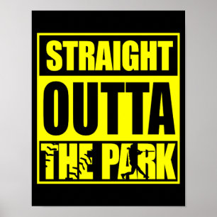 Fastpitch Softball recht buiten het park Poster
